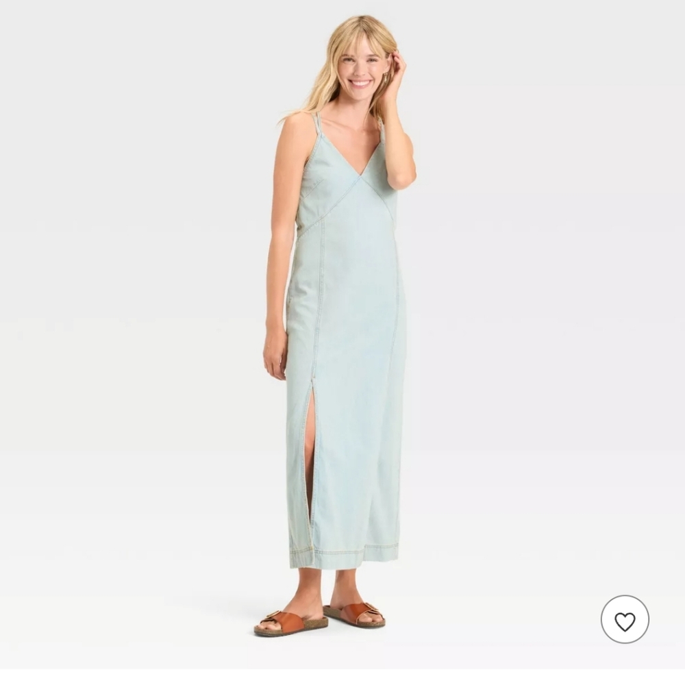 🍵 Universal Thread Cami Denim Maxi Dress